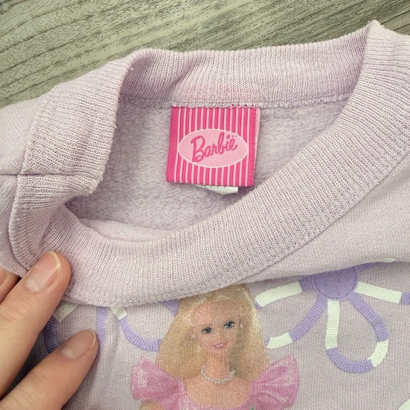 Vintage 1997 Mattel Barbie sweatshirt- purple- size 6 - Picture 2 of 5